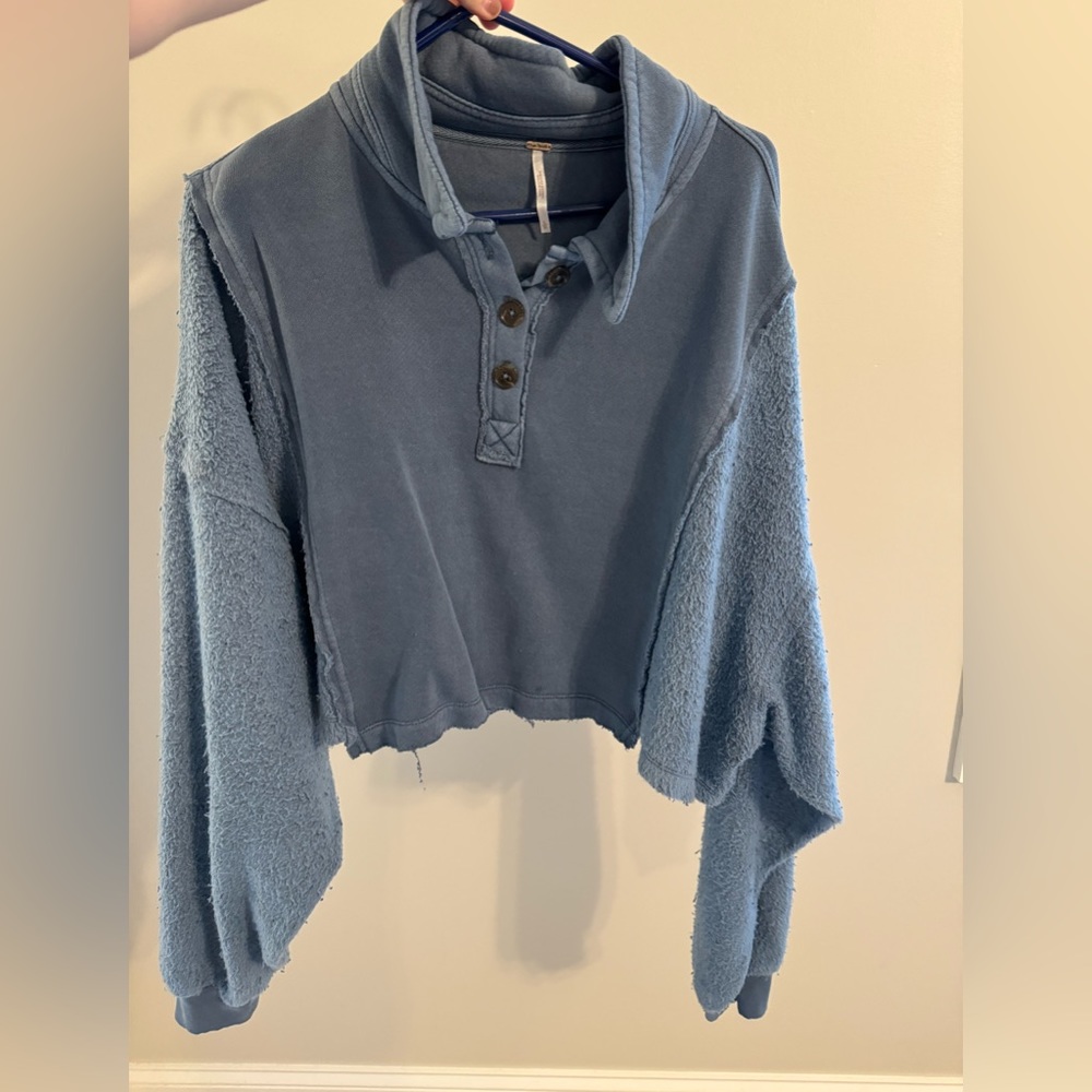 NWOT Free People Cropped Pullover